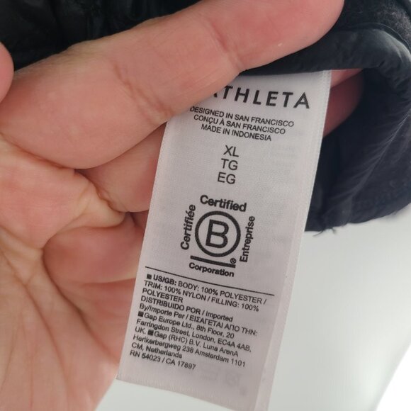 Athleta Cozy Sherpa Snap Sweatshirt Size L Large Black - Picture 5 of 8